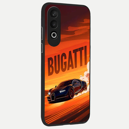  Inferno Bugatti Storm back cover For Oneplus Nord CE4 slim fit glass case with vibrant aesthetic design