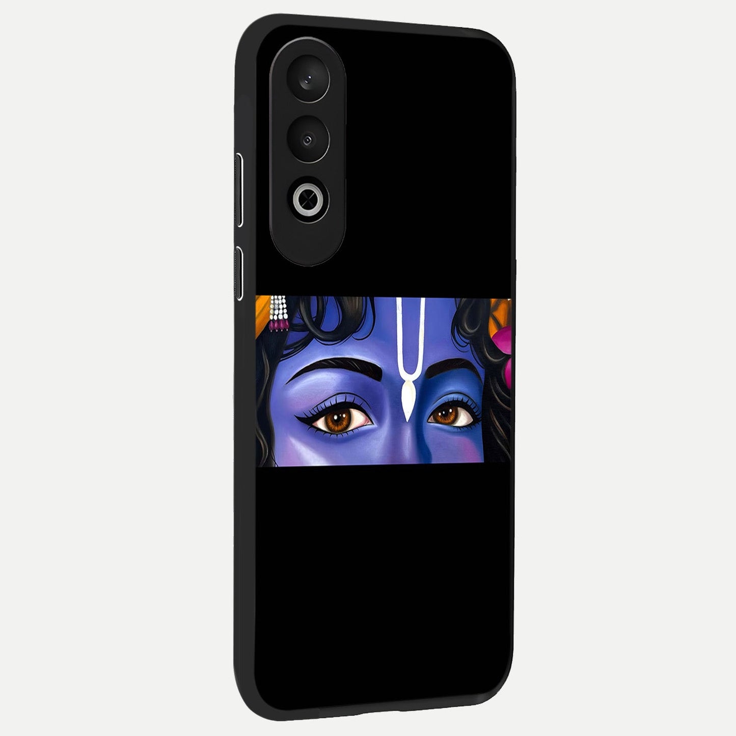  Krishna Eye back cover For Oneplus Nord CE4 slim fit glass case with vibrant aesthetic design