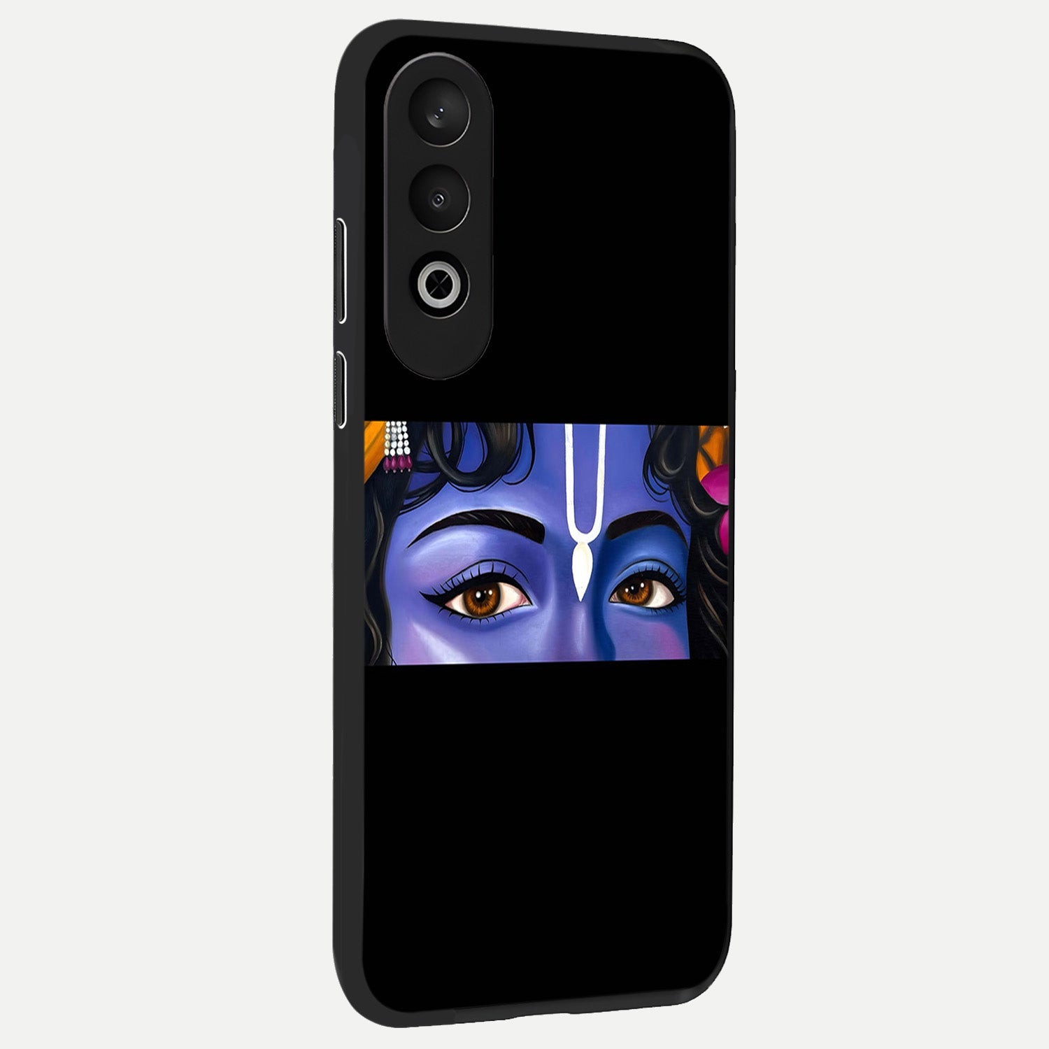  Krishna Eye back cover For Oneplus Nord CE4 slim fit glass case with vibrant aesthetic design