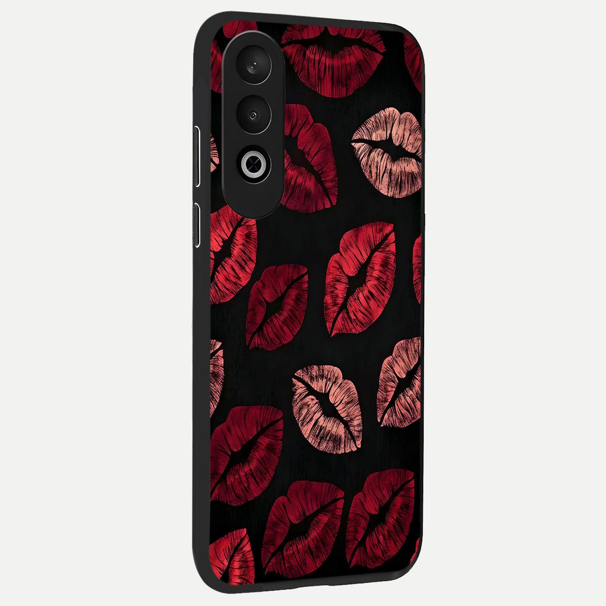  Midnight Kiss Love back cover For Oneplus Nord CE4 slim fit glass case with vibrant aesthetic design