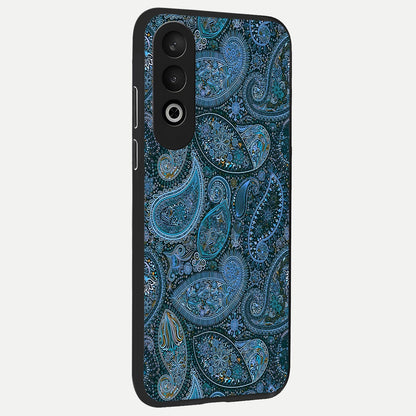  Midnight Paisley Glow back cover For Oneplus Nord CE4 slim fit glass case with vibrant aesthetic design