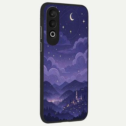  Minimal Night View back cover For Oneplus Nord CE4 slim fit glass case with vibrant aesthetic design