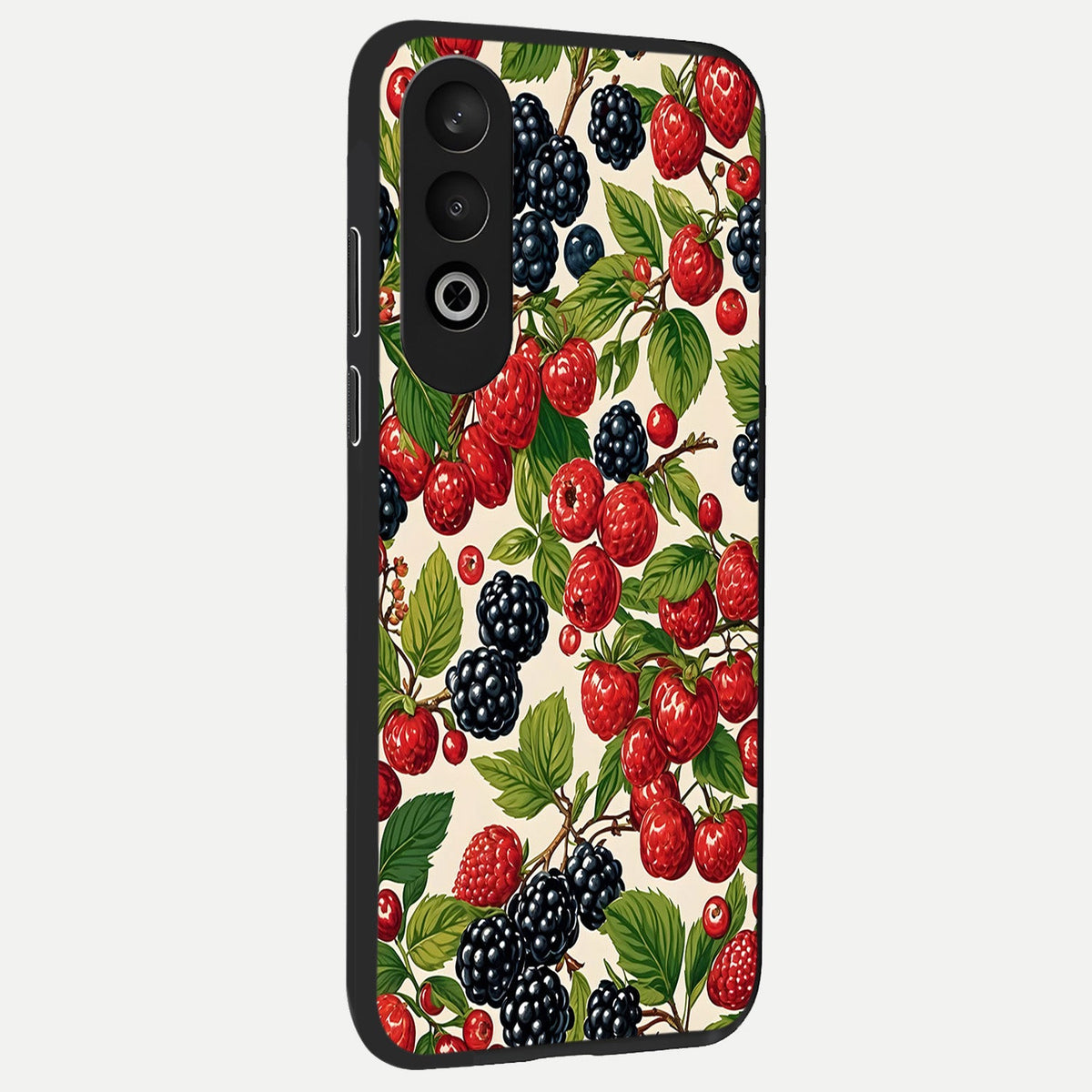  Mixed Berry Collage back cover For Oneplus Nord CE4 slim fit glass case with vibrant aesthetic design