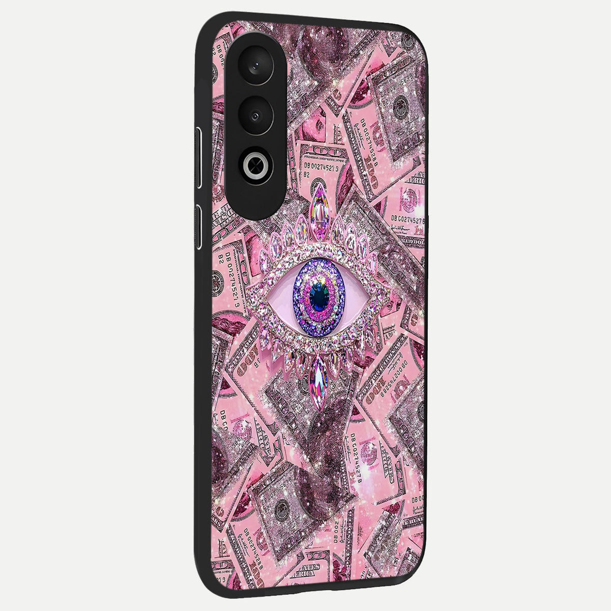  Money Eye Luxe back cover For Oneplus Nord CE4 slim fit glass case with vibrant aesthetic design