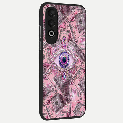  Money Eye Luxe back cover For Oneplus Nord CE4 slim fit glass case with vibrant aesthetic design