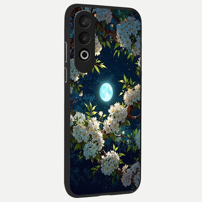  Moonlit Blossom Dream back cover For Oneplus Nord CE4 slim fit glass case with vibrant aesthetic design