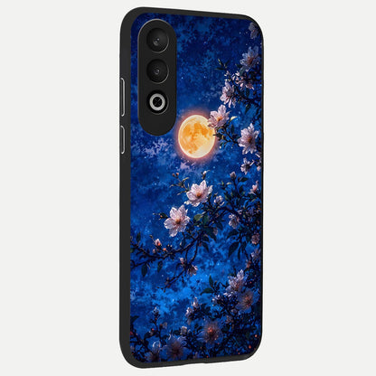  Moonlit Blossoms Night back cover For Oneplus Nord CE4 slim fit glass case with vibrant aesthetic design