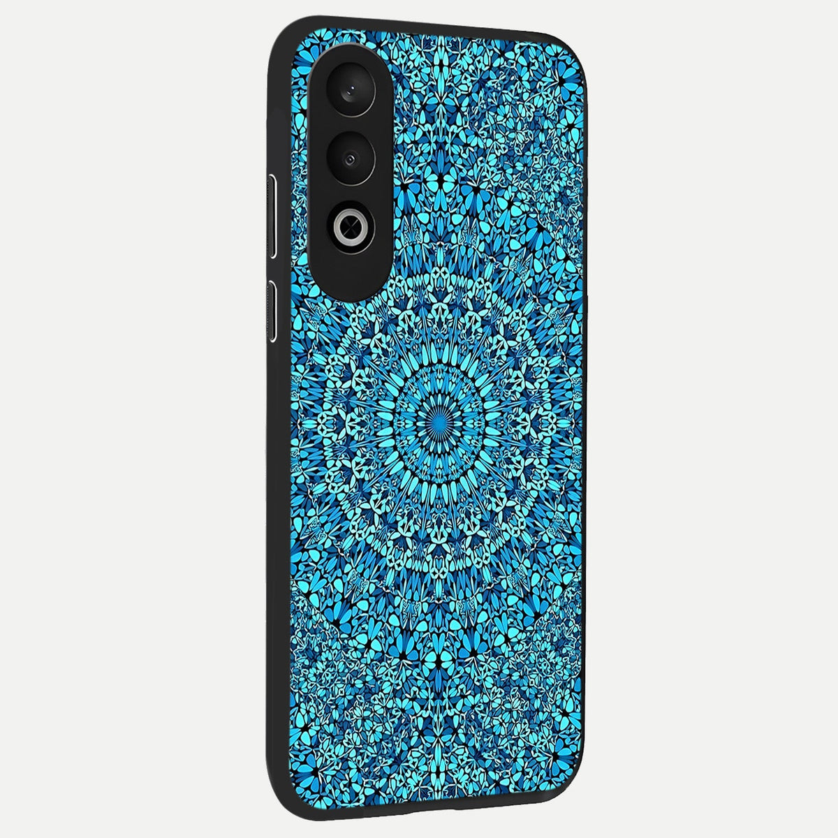  Ocean Bloom Mandala back cover For Oneplus Nord CE4 slim fit glass case with vibrant aesthetic design