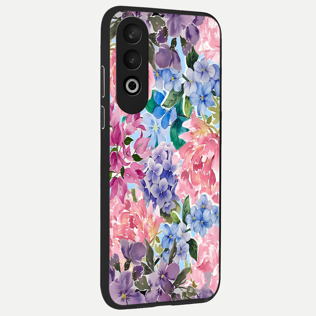  Pastel Floral Mix back cover For Oneplus Nord CE4 slim fit glass case with vibrant aesthetic design