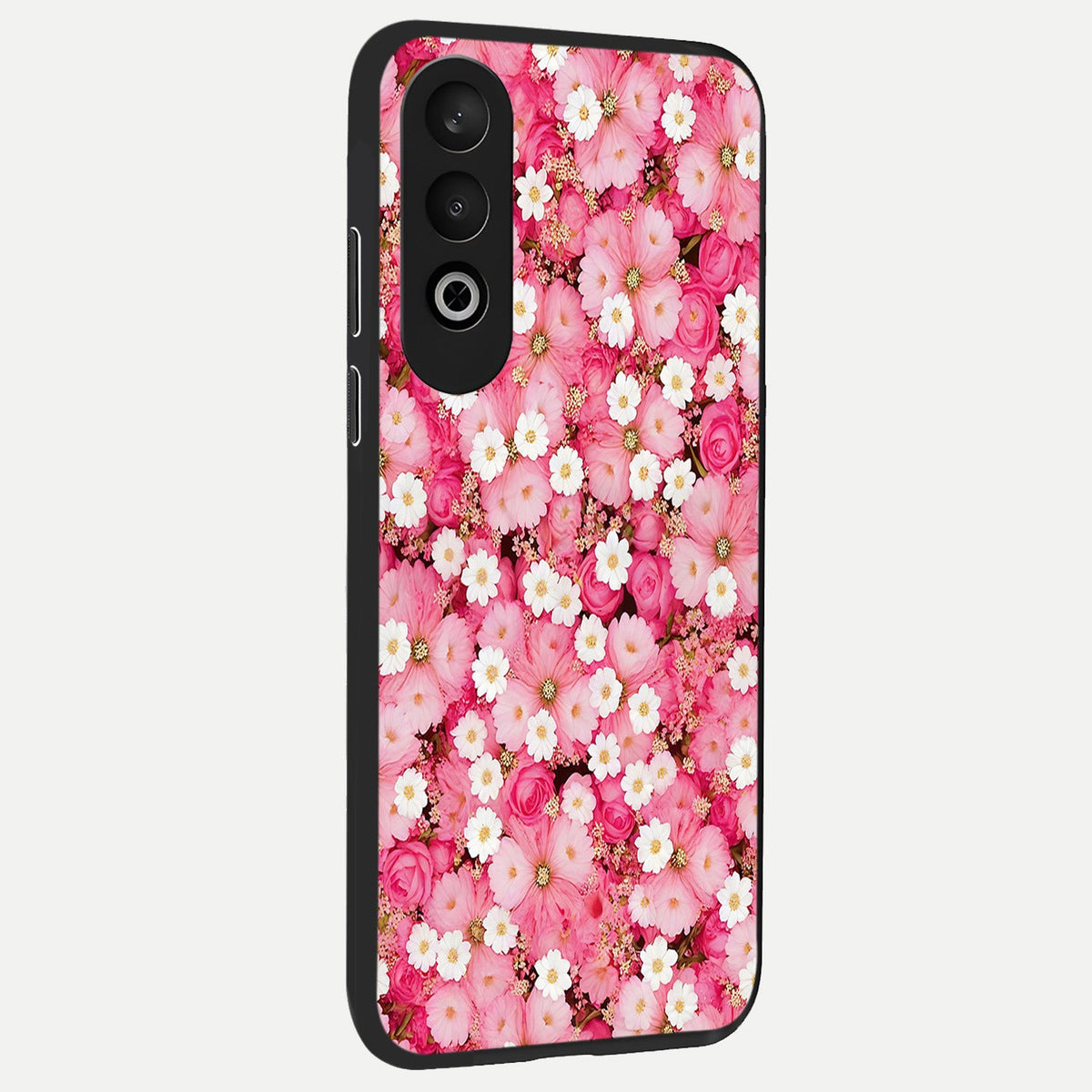  Pink Daisy Bliss back cover For Oneplus Nord CE4 slim fit glass case with vibrant aesthetic design