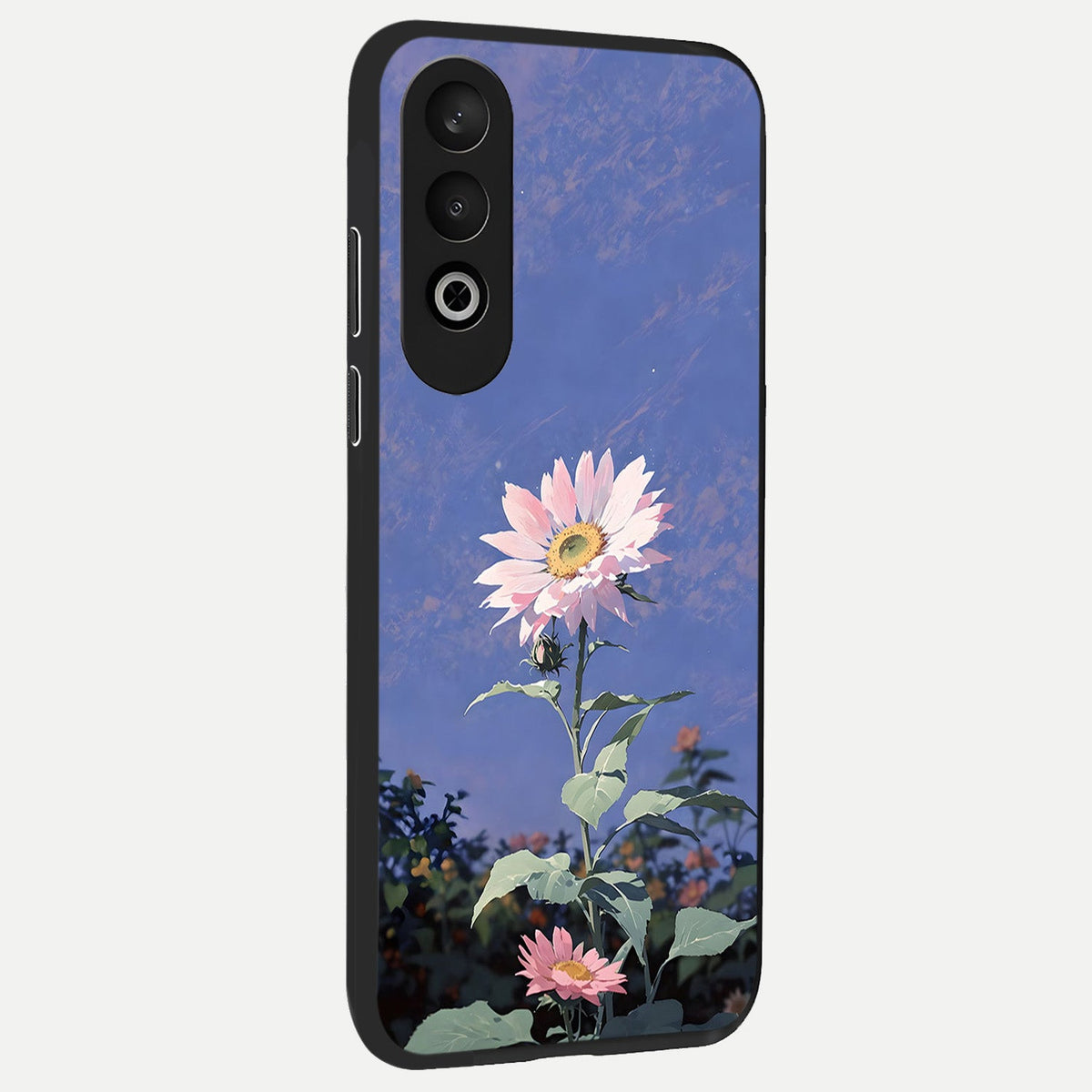  Pink Shells Outline back cover For Oneplus Nord CE4 slim fit glass case with vibrant aesthetic design