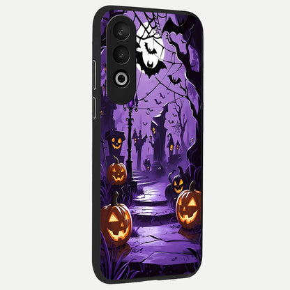  Pumpkin Patch Halloween back cover For Oneplus Nord CE4 slim fit glass case with vibrant aesthetic design
