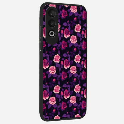  Rose Garden Twilight back cover For Oneplus Nord CE4 slim fit glass case with vibrant aesthetic design
