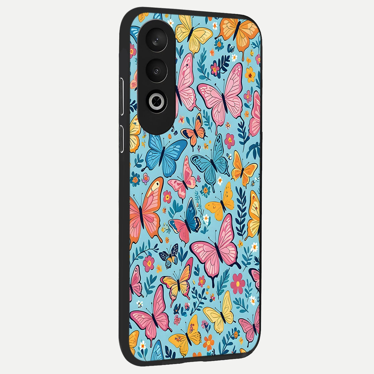  Spring Wing Garden back cover For Oneplus Nord CE4 slim fit glass case with vibrant aesthetic design
