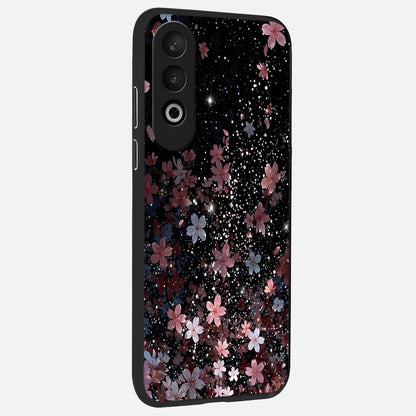  Starlit Flower Dreams back cover For Oneplus Nord CE4 slim fit glass case with vibrant aesthetic design