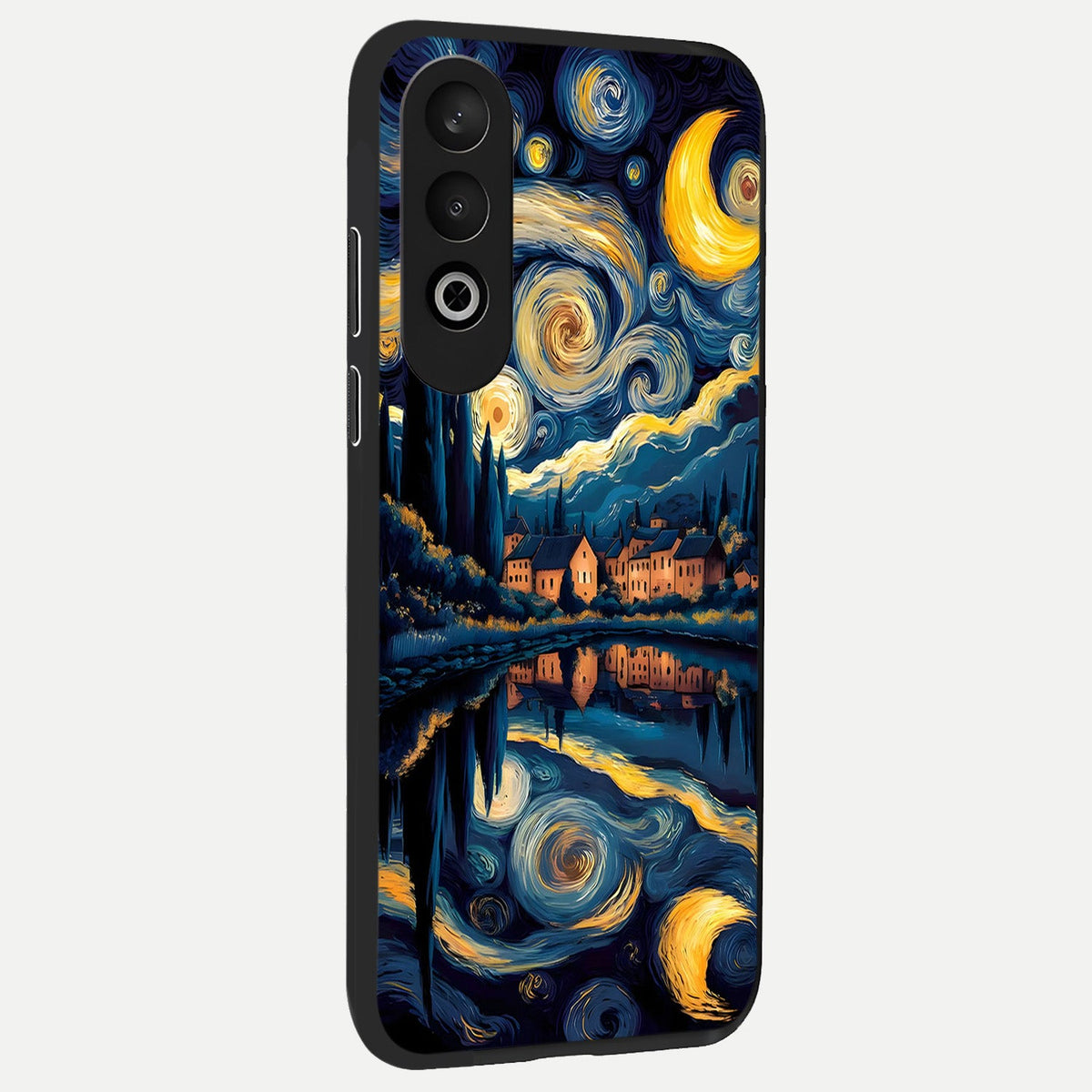  Starry Sky Serenity back cover For Oneplus Nord CE4 slim fit glass case with vibrant aesthetic design