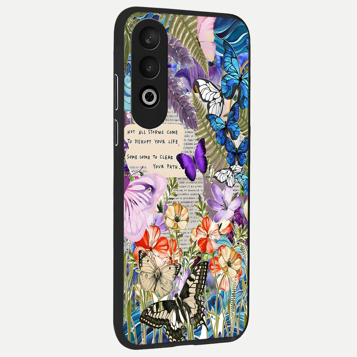  Storm Path Bloom back cover For Oneplus Nord CE4 slim fit glass case with vibrant aesthetic design