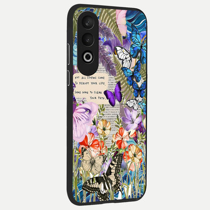  Storm Path Bloom back cover For Oneplus Nord CE4 slim fit glass case with vibrant aesthetic design