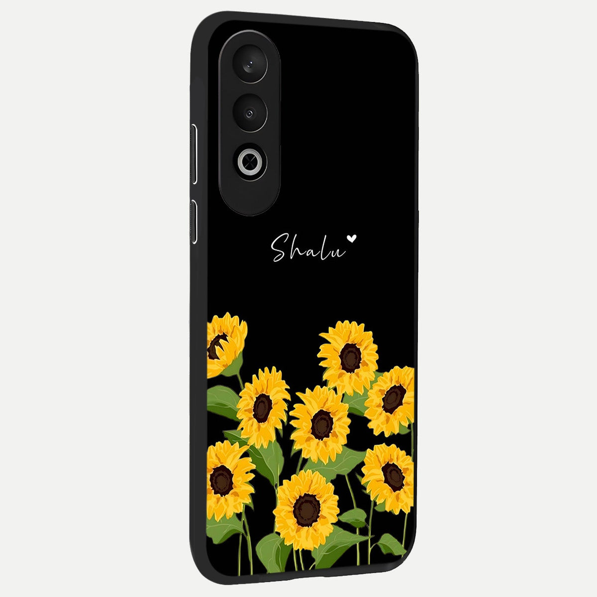  Sunflower Sky Bloom back cover For Oneplus Nord CE4 slim fit glass case with vibrant aesthetic design