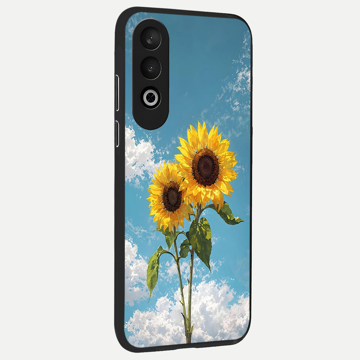  Sunlit Daisy Glow back cover For Oneplus Nord CE4 slim fit glass case with vibrant aesthetic design