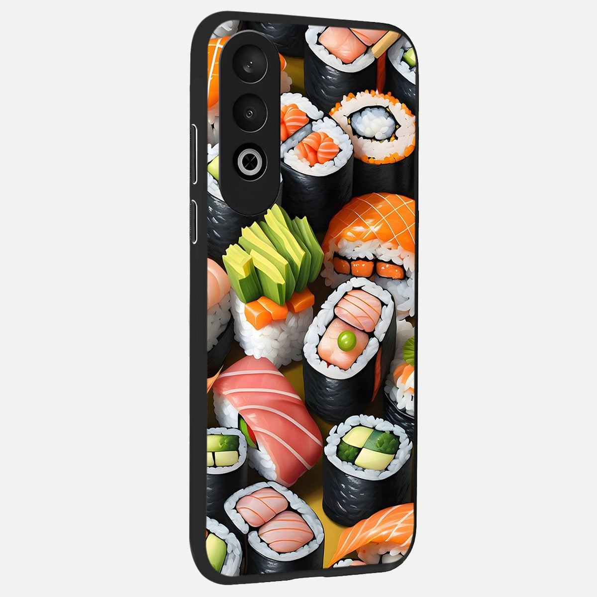  Sushi Food Pattern back cover For Oneplus Nord CE4 slim fit glass case with vibrant aesthetic design