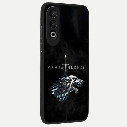  Throne Wolf Legacy back cover For Oneplus Nord CE4 slim fit glass case with vibrant aesthetic design