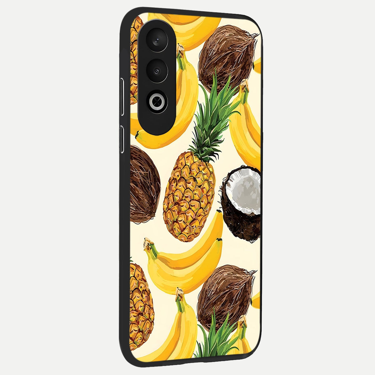  Tropical Fruit Mood back cover For Oneplus Nord CE4 slim fit glass case with vibrant aesthetic design
