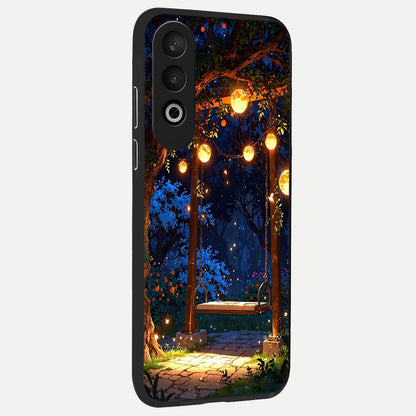  Twilight Garden Swing back cover For Oneplus Nord CE4 slim fit glass case with vibrant aesthetic design