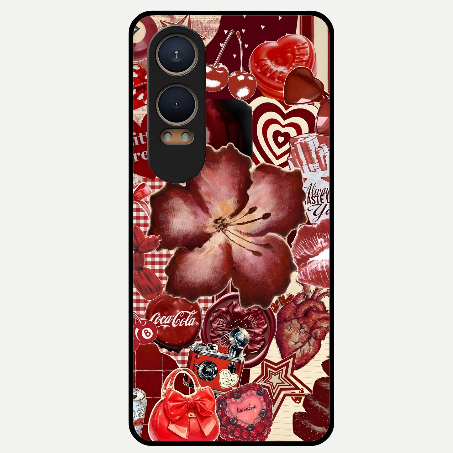  Aesthetic Little Freak Glass Case For Oneplus Nord CE4 Lite back cover – full design glossy printed glass finish