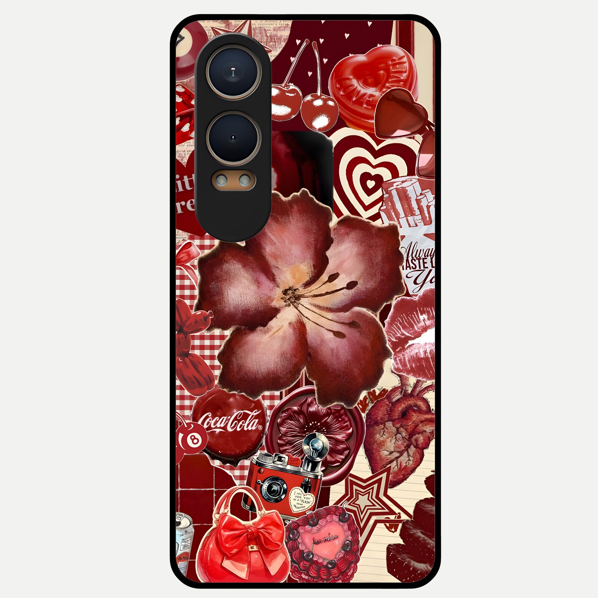  Aesthetic Little Freak Glass Case For Oneplus Nord CE4 Lite back cover – full design glossy printed glass finish