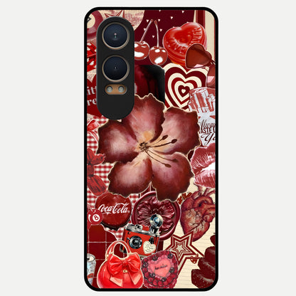  Aesthetic Little Freak Glass Case For Oneplus Nord CE4 Lite back cover – full design glossy printed glass finish