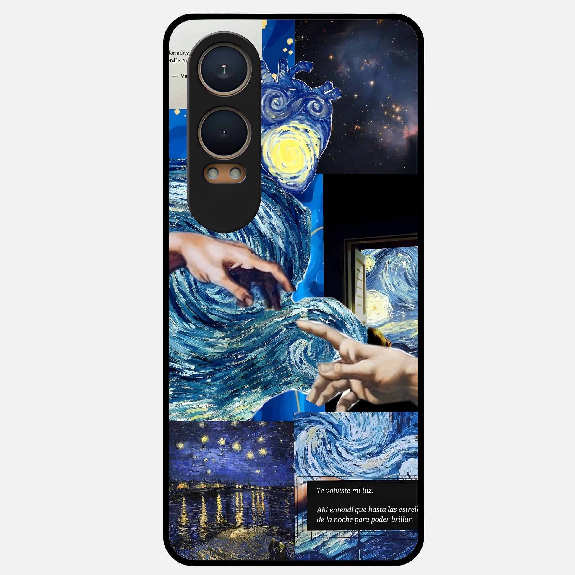  Aesthetic Vando Hands Glass Case For Oneplus Nord CE4 Lite back cover – full design glossy printed glass finish