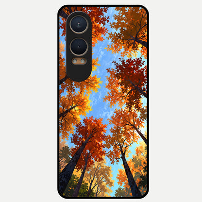  Autumn Sky Rise Glass Case For Oneplus Nord CE4 Lite back cover – full design glossy printed glass finish