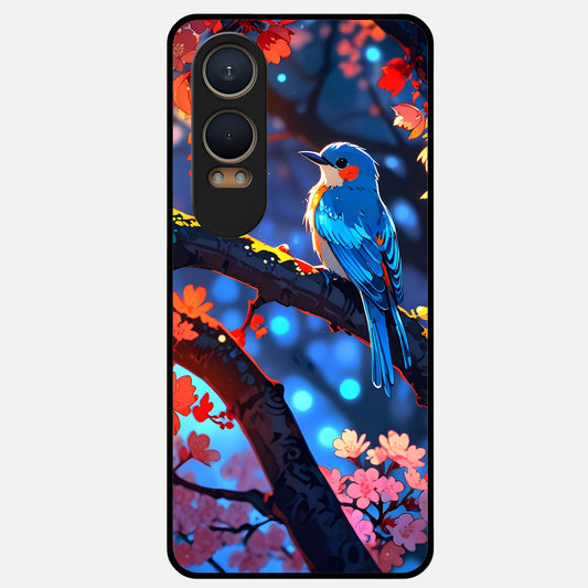  Blooming Water Drift Glass Case For Oneplus Nord CE4 Lite back cover – full design glossy printed glass finish