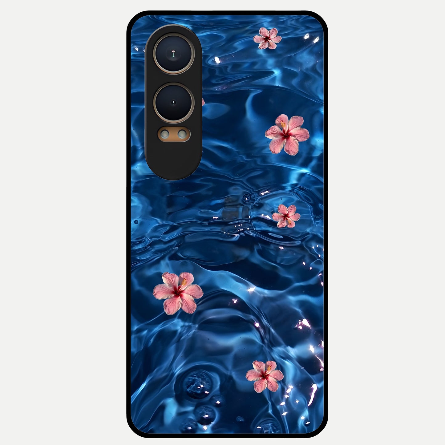  Bloom Thread Art Glass Case For Oneplus Nord CE4 Lite back cover – full design glossy printed glass finish