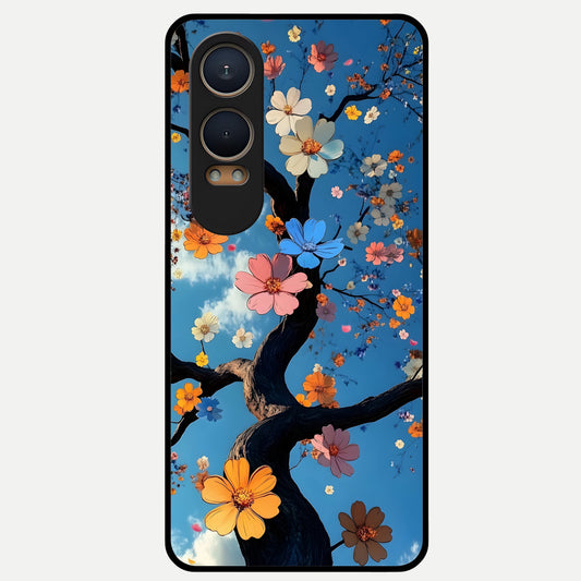  Blossom Dream Sky Glass Case For Oneplus Nord CE4 Lite back cover – full design glossy printed glass finish