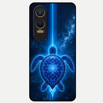  Blue Galaxy Turtle Glass Case For Oneplus Nord CE4 Lite back cover – full design glossy printed glass finish