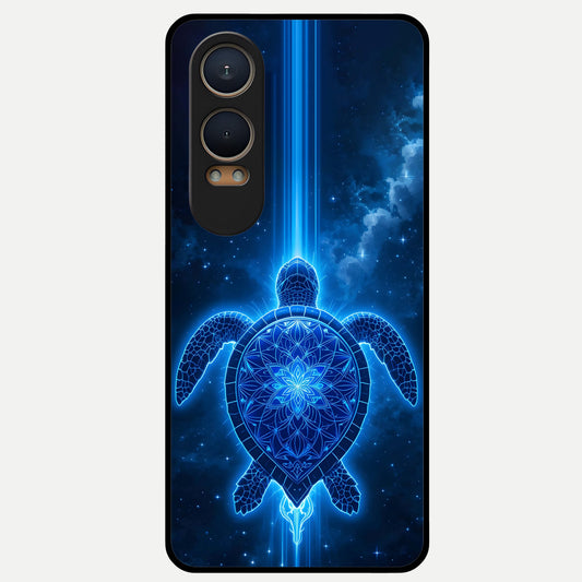  Blue Galaxy Turtle Glass Case For Oneplus Nord CE4 Lite back cover – full design glossy printed glass finish
