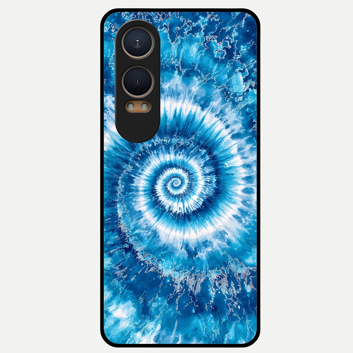  Blue Galaxy Wave Glass Case For Oneplus Nord CE4 Lite back cover – full design glossy printed glass finish