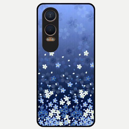  Blue Starry Glass Case For Oneplus Nord CE4 Lite back cover – full design glossy printed glass finish