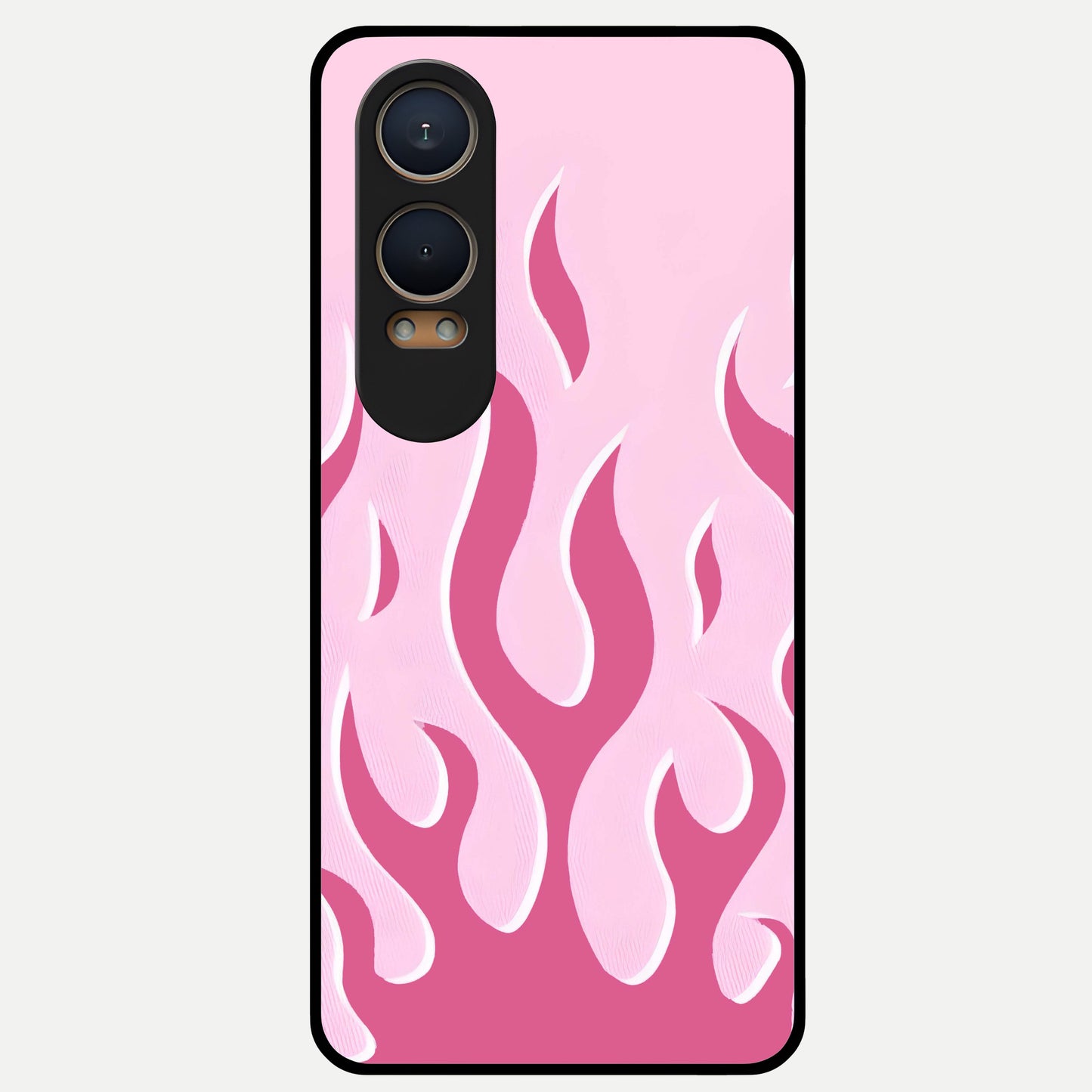  Blush Flame Energy Glass Case For Oneplus Nord CE4 Lite back cover – full design glossy printed glass finish