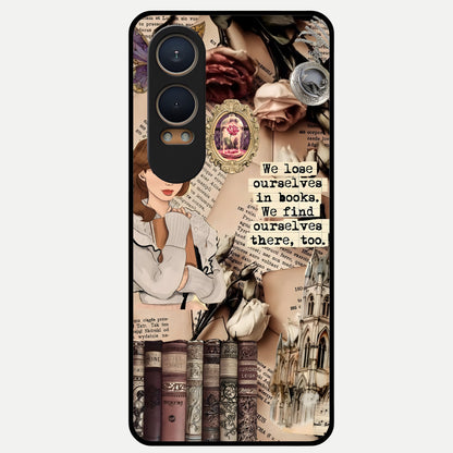  Bookish Dream World Glass Case For Oneplus Nord CE4 Lite back cover – full design glossy printed glass finish