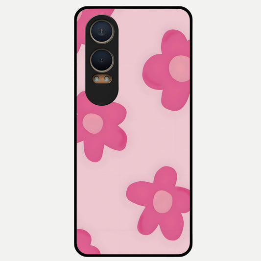  Candy Bloom Dreams Glass Case For Oneplus Nord CE4 Lite back cover – full design glossy printed glass finish