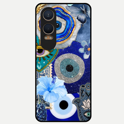  Celestial Blue Vision Glass Case For Oneplus Nord CE4 Lite back cover – full design glossy printed glass finish
