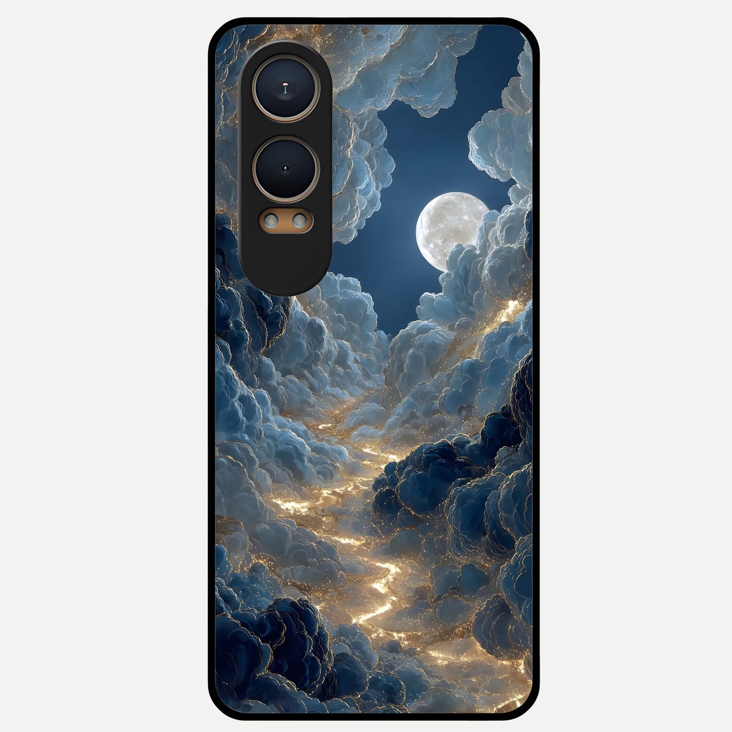  Celestial Cloud Road Glass Case For Oneplus Nord CE4 Lite back cover – full design glossy printed glass finish