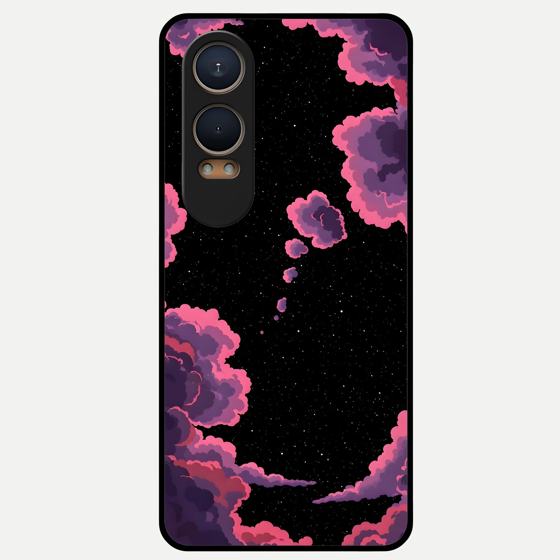  Cosmic Cloud Journey Glass Case For Oneplus Nord CE4 Lite back cover – full design glossy printed glass finish