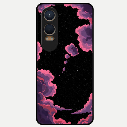  Cosmic Cloud Journey Glass Case For Oneplus Nord CE4 Lite back cover – full design glossy printed glass finish