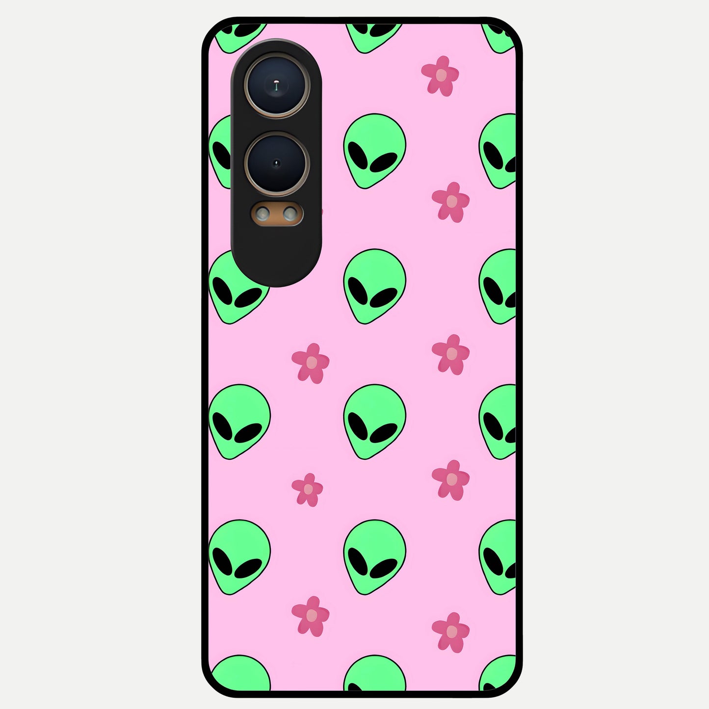  Cosmic Cute Crush Glass Case For Oneplus Nord CE4 Lite back cover – full design glossy printed glass finish