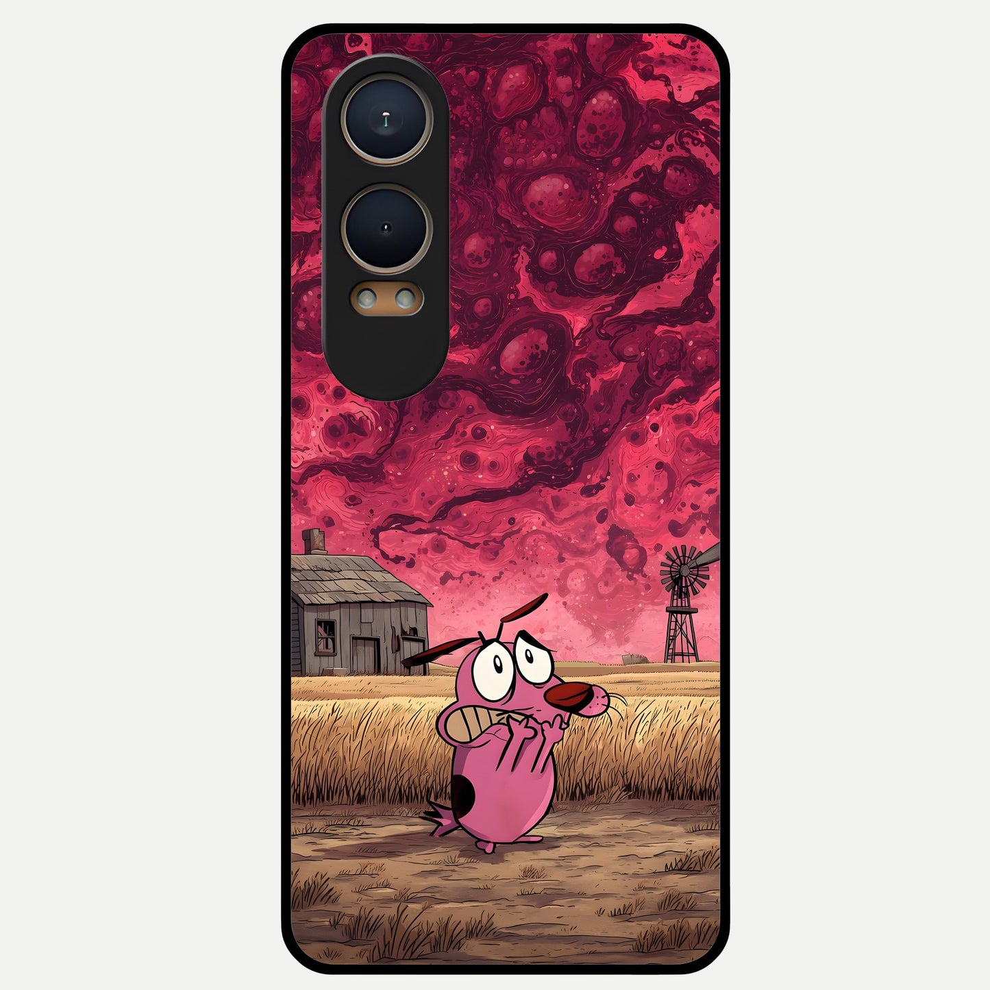  Courage Under Sky Glass Case For Oneplus Nord CE4 Lite back cover – full design glossy printed glass finish