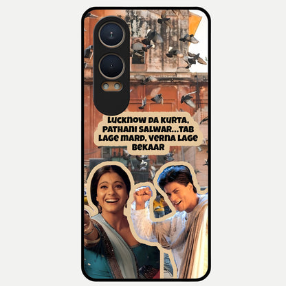  Desi Retro Vibes Glass Case For Oneplus Nord CE4 Lite back cover – full design glossy printed glass finish